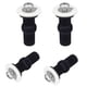 thumbnail image 1 of Paquete de 4 pernos para asiento de inodoro, tornillos para bisagras, fijaciones para asiento de inodoro, fijación de goma expandible, tuercas superiores, tornillos, herrajes para asiento d, 1 of 5