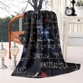 thumbnail image 2 of Math Equations Algebra Blue Pattern Blanket,Comfortable Soft Flannel Throw Blanket,All Season,Warm Lightweight Blankets for Sofa Bed Couch Living Room Chair,50"x60", 2 of 4