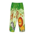 thumbnail image 5 of Fotbe African Animals in the Jungle Women's Pajama Pants,Sleepwear Pants,Pj Bottoms Drawstring And Pockets-Medium, 5 of 9