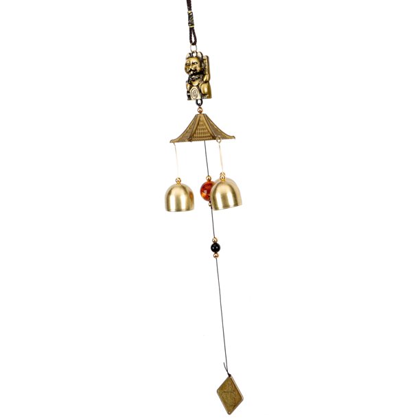 Milisten Campana De Metálica Decorativa Con Para Jardín Y Hogar En Color Dorado