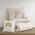 thumbnail image 4 of Izzovium 5PCS Queen/Full Bed Comforter Set, Pink Cotton Jacquard with Pom Poms, 2 Shams and 2 Dec Pillows for Cozy Sleep, 4 of 21