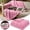 Pink, variant on Soft Knit Pet Blanket – Fluffy Throw for Dogs and Cats – Warm Couch Bed Crate Cover – Machine Washable – One Size (27.6 x 39.4 Inches)