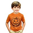 thumbnail image 4 of JAJAHO Kids Boys Pumpkin T Shirt Halloween Shirt Short Sleeve Crew Neck Pumpkin Graphic Tees 2-13Y, 4 of 4