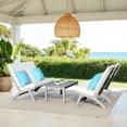 thumbnail image 2 of Safavieh Chaston 4 Piece Outdoor Modern Wood Living Set, 2 of 6