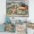 thumbnail image 3 of Designart 'Greek Mountains Landscape Off The Coast Of The Aegean Sea ' Traditional Framed Art Print, 3 of 4