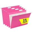 thumbnail image 1 of Carpetas colgantes VZCPYTPM, color rosa, 25 paquetes, tamaño carta, 1 of 6
