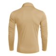 thumbnail image 4 of COOFANDY Men's Casual Slim Fit Turtleneck T Shirts Lightweight Basic Cotton Pullovers, 4 of 6