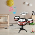 thumbnail image 2 of Pyaiiner Beginner Drum Set with Realistic Cymbals and Sticks for Rhythm Practice and Early Music Exploration, 2 of 6