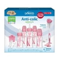 thumbnail image 2 of Anti-Colic Baby Bottle Newborn Gift Set for 0-6 Months with BPA-Free Narrow Bottles, Silicone Nipples, Breast Pump Compatibility and Vent System to Reduce Gas, Spit-Up and Colic, Pink, 2 of 10