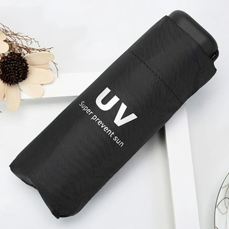 Funcee Mini Portable 5-Folding Anti-UV Rain Sun Protected Umbrella