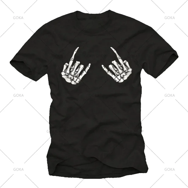 Camisetas con estampado de Skull Rock para hombre ropa nueva en camisetas y camisetas de algodón para mujer Camiseta estampada Y2K ropa bonita y divertida