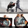 thumbnail image 7 of Yiaed USA Bald Eagle Print Baby Car Seat Canopy Carrier Cover, Breathable Nursing Cover for Breastfeeding,Multi-Use Infant Carseat Stroller Cover, 7 of 7