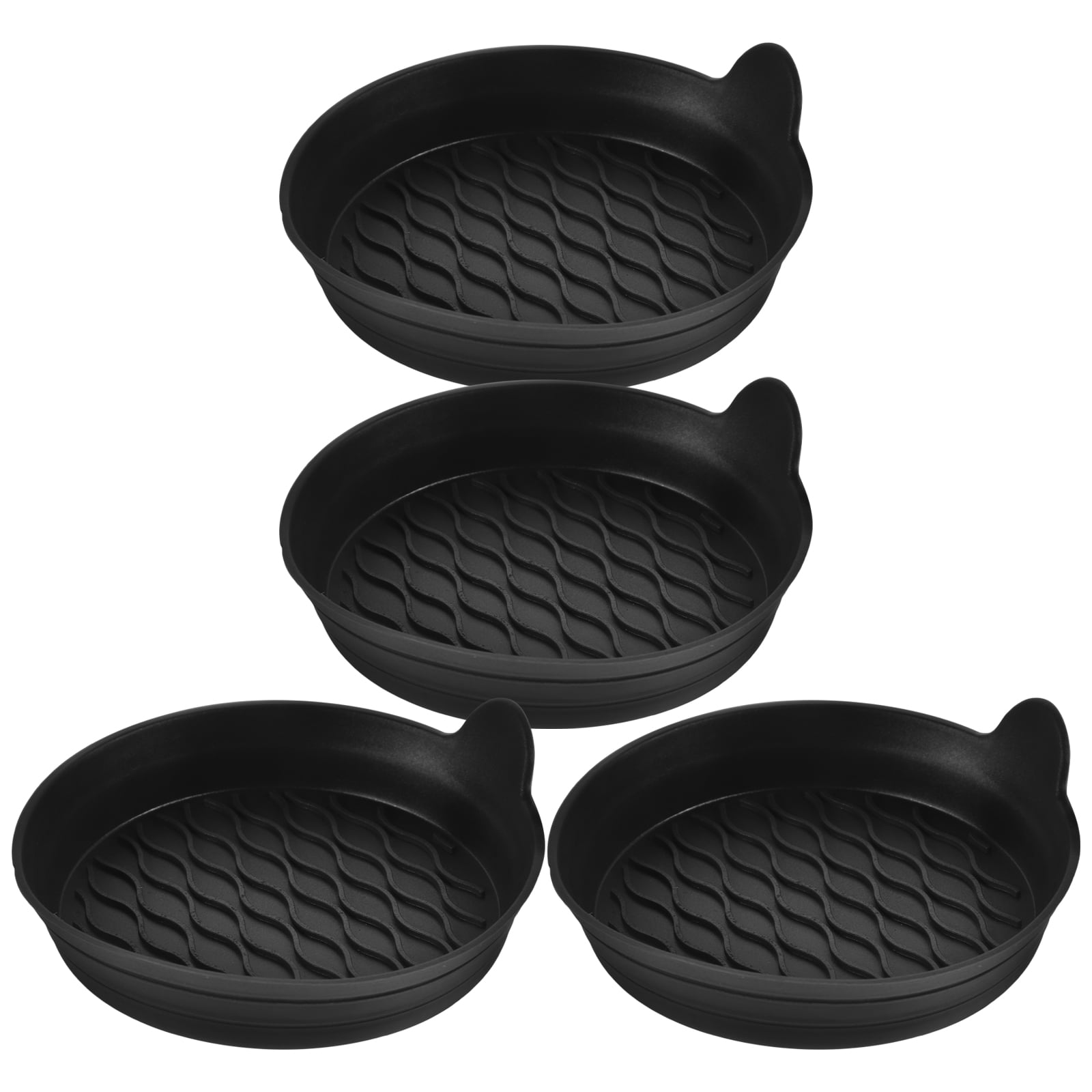 2-Pack Vintage Blue Flower Car Coasters - Absorbent Ceramic Cup Holders With Non-Slip Cork Base (2.56") - View #8