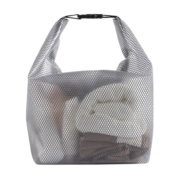 Moonsky Waterproof Dry Wet Separation Bag, Large Capacity EVA Storage Pouch for Gym Swimming Bathroom, Portable Hanging toiletry Organizer Gray M