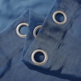 thumbnail image 2 of Dainty Home Malibu Textured Semi-Sheer Grommet Top Curtain Panel Pair, 108" x 84" In River Blue, 2 of 10