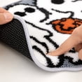 thumbnail image 5 of HWRETIE Halloween Pet Mat Thick Faux Wool Floor Mat for Entryway Door Indoor Decorative Rug Soft Absorbent Seasonal Home Decor for Halloween Parties, 5 of 8
