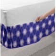 thumbnail image 2 of Abstract Bed Skirt, Unusual Dreamy Pattern with Shapes, Elastic Bedskirt Dust Ruffle Wrap Around for Bedding Decor, 4 Sizes, Blue Violet Pastel Purple, by Ambesonne, 2 of 2