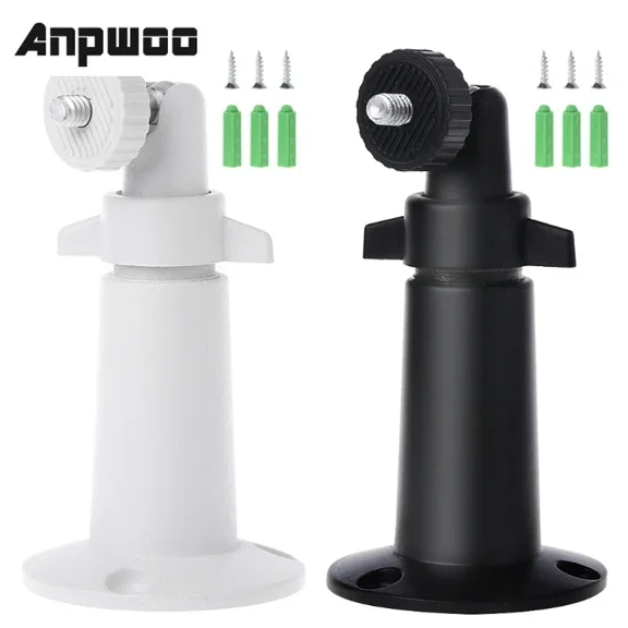 ANPWOO Black/White Wall Ceiling Mount Indoor Outdoor Stand Holder Set for Arlo Pro Security Cameras