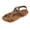 Brown, variant on Women Sandals Summer Elegant Toe Separator Comfortable Summer Shoes Flat With Footbed Breathable Slingback For Beach Holidays Leisure ,Us Size:10