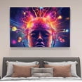 thumbnail image 2 of Una obra de arte abstracta que representa la cabeza y el cerebro humanos, póster en lienzo, decoración de dormitorio, paisaje deportivo, decoración de oficina, regalo, estilo marco, 12 x 18 pulgadas, 2 of 8