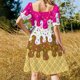 thumbnail image 3 of Waffle C Neopolitan Ice Cream With Sprinkles-Vestido de manga corta Vestido largo Falda de mujer vestidos de noche para mujer, 3 of 6