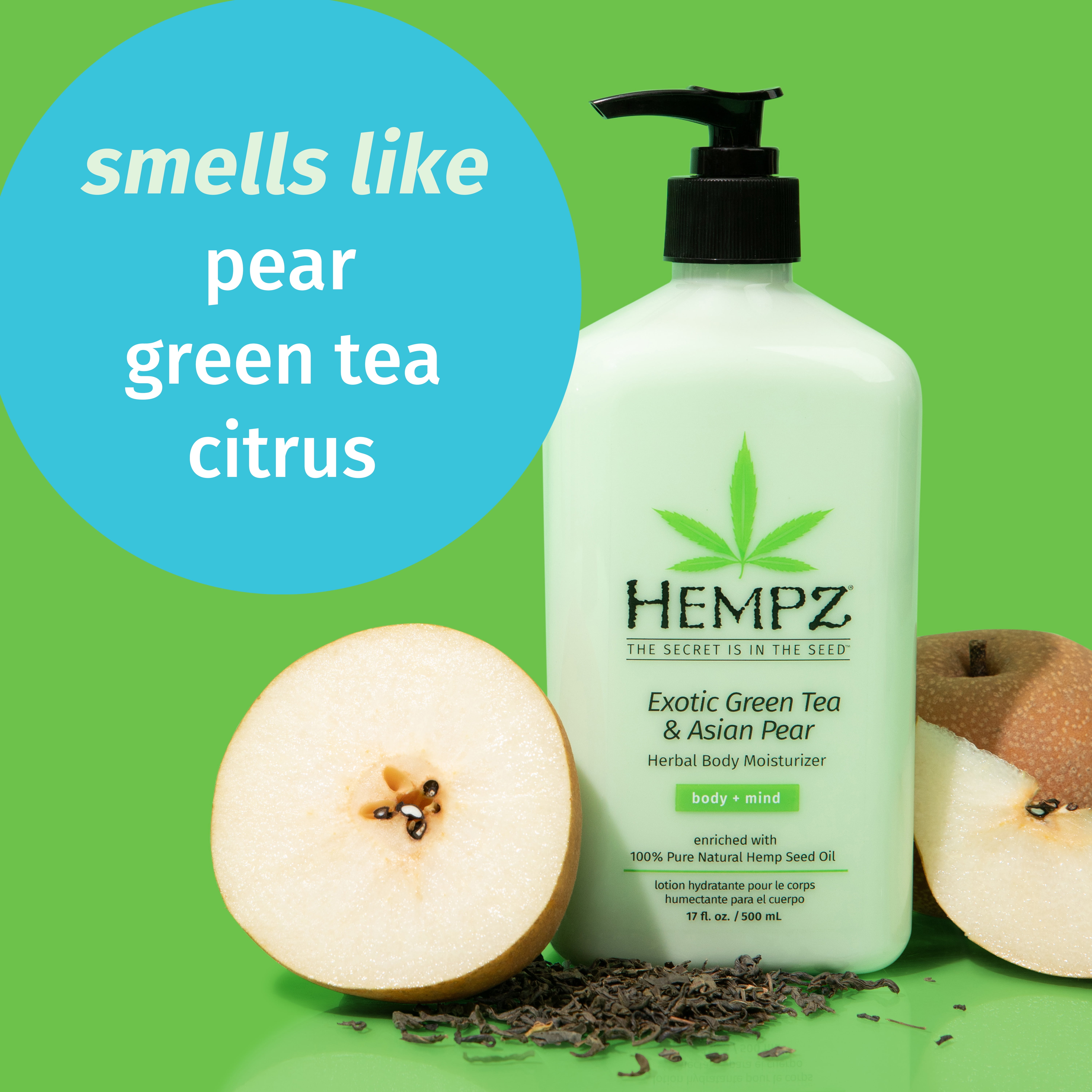 Hempz, Exotic Green Tea & Asian Pear Herbal Body Moisturizer, 17