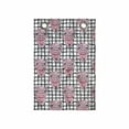 thumbnail image 1 of Piglet Hanging Pocket Organizer, Nerdy Pig Animal on a Checkered Background Watercolor Paint Design Print, Printed Polyester Storage Bag with Pockets, 14" x 20", Pink and Multicolor, 1 of 2