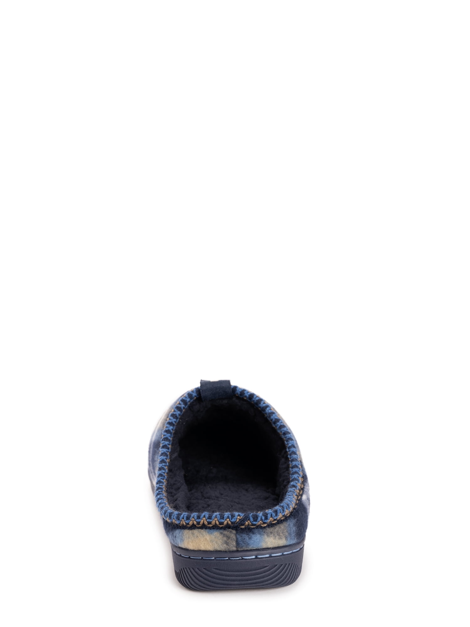 MUK LUKS Men's Plaid Fleece Comfort Clog Slipper