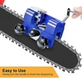 thumbnail image 4 of Afilador de motosierras, kit de plantilla para afilar cadenas de motosierras con 3 cuchillas de carburo para todo tipo de motosierras, afilador de motosierras portátil con manivela de, 4 of 6
