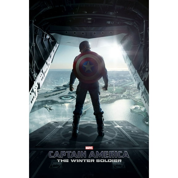 Captain America Movie Poster 24inx36in Poster 24x36 Multi-Color Square Adults Poster Time