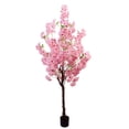 thumbnail image 1 of Artificial Cherry Blossom Tree, 4.9ft/5.9ft Tall Decorative Faux Cherry Blossom Silk Tree In Pot, Home Indoor Corner Decor For Wedding Party Decor, 1 of 8