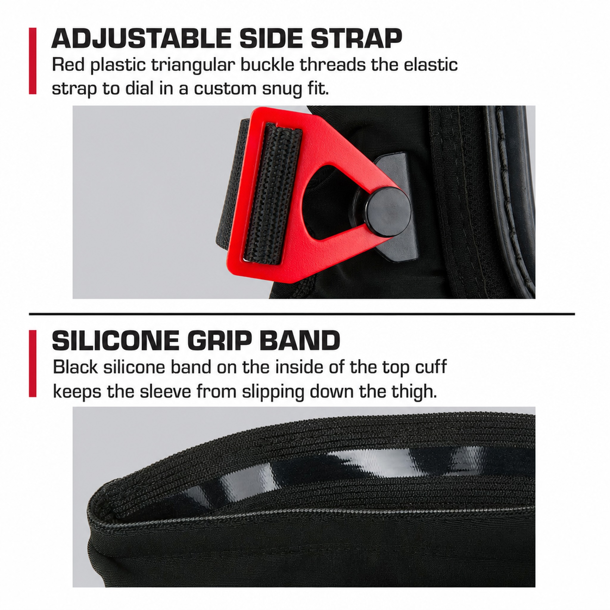 Hyper Tough Adjust-a-Sleeve Knee Pads with Sure-Grip Cap photo 4