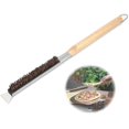 thumbnail image 1 of Pizza Oven Cleaning Brush with Scraper, Wooden Handle, Portable BBQ Kitchen Accessory Kit, 1 of 4