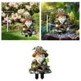 thumbnail image 2 of 2D Acrylic Outdoor Garden Statue - Tree Man/Fairy Earth Design, Weather-Resistant, for Courtyard/Flower Pots, Easy Setup, Whimsical Decor, Durable Acrylic Craftsmanship, 2 of 6