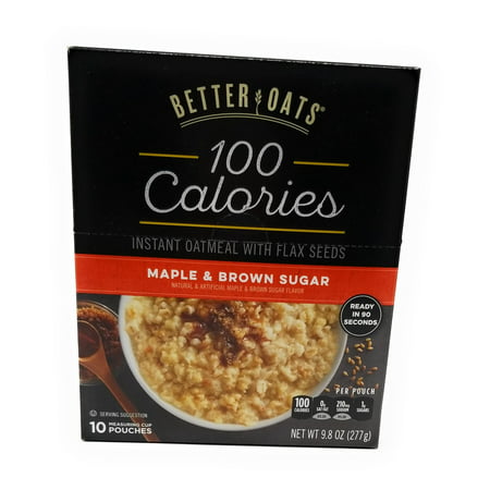 Better Oats Instant Oatmeal Maple & Brown Sugar 10 Pouches per Box (Pack of (Best Kind Of Oatmeal)