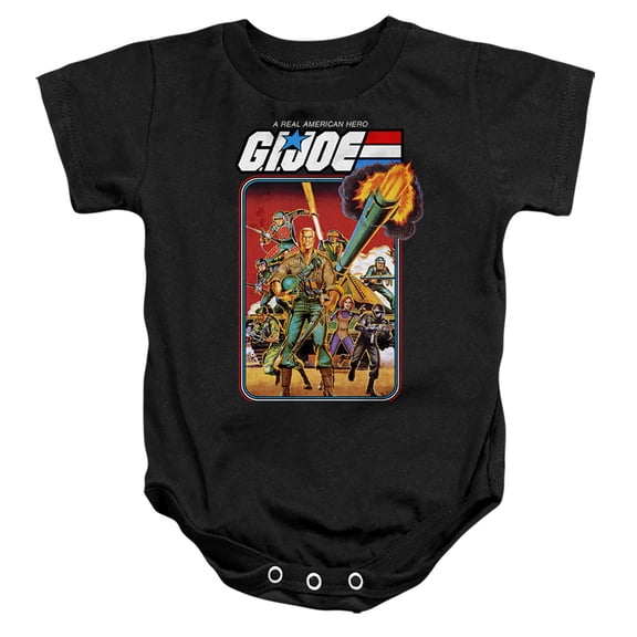 G.I. Joe Hero Group Unisex Infant Snap Suit for Baby, Black, Large (18 Months)