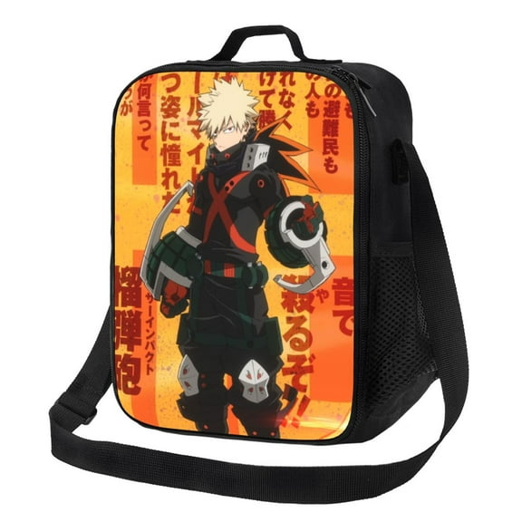 My Hero Academia Bakugo Katsuki Lunch Bag Lunch Box Lightweight Durable Lunch Tote Bag Portable Reusable Lunch Box Tote For Work Sport Picnic Camping