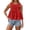 Watermelon Red, variant on Fgnfyis Summer Tops for Women Womens 2026 Flowy Peplum Sleeveless V Neck Tank Top with Style T Shirts for Women Blue S