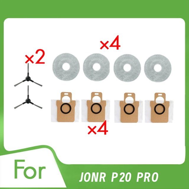 10 Bolsas de Trapo para Aspiradora Robot Autovaciable P20 Pro.