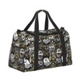 thumbnail image 2 of Kdxio Ink Graffiti Owl Travel Duffel Bag Gym Bag Weekender Travel Bag Gym Bag for Women &Men Airplane Travel Essentials for Flying, 2 of 7