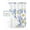 blue, variant on No Hook Shower Curtain with Snap in Liner, Hand Painted Summer Lemon Flowers Grey Plaid Hotel Shower Curtains for Bathroom, Washable Shower Curtain Liner Set with Mesh Top Window, 36"x78"