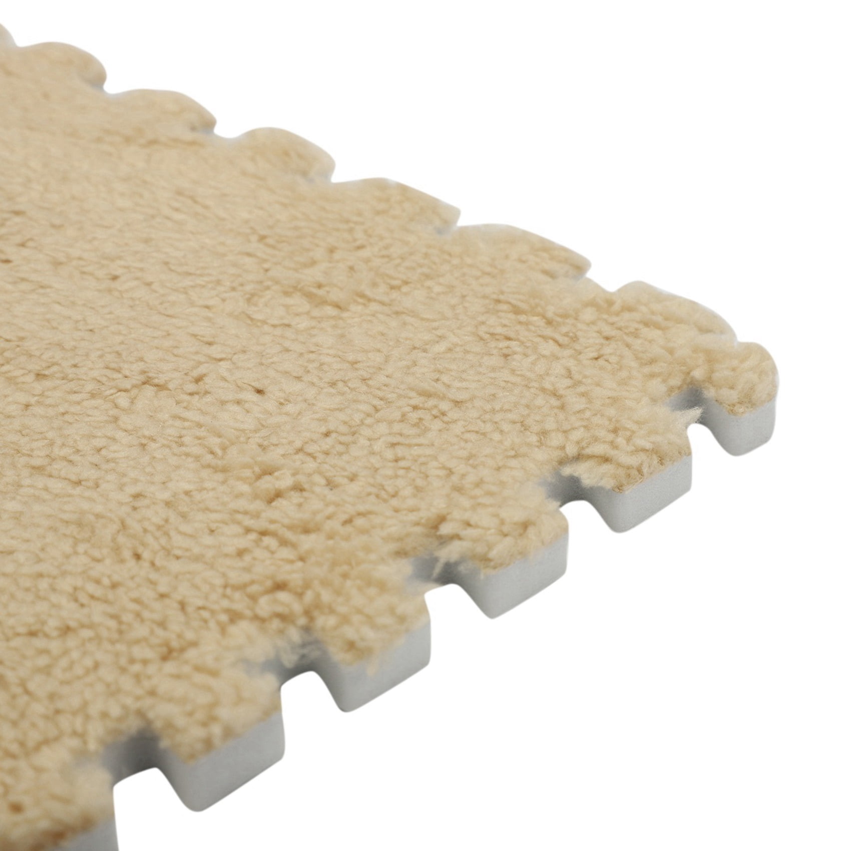 20 Piece Interlocking Foam EVA Fuzzy Mat Flooring Carpet Tiles for Kids - Perfect for Nursery Décor, Baby Room