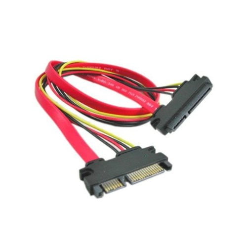 22pin (7+15) SATA Male to Female DATA and Power Combo Extension Cable