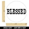 thumbnail image 2 of Blessed Text Rubber Stamp for Scrapbooking Crafting Stamping - Mini 1/2 Inch, 2 of 7
