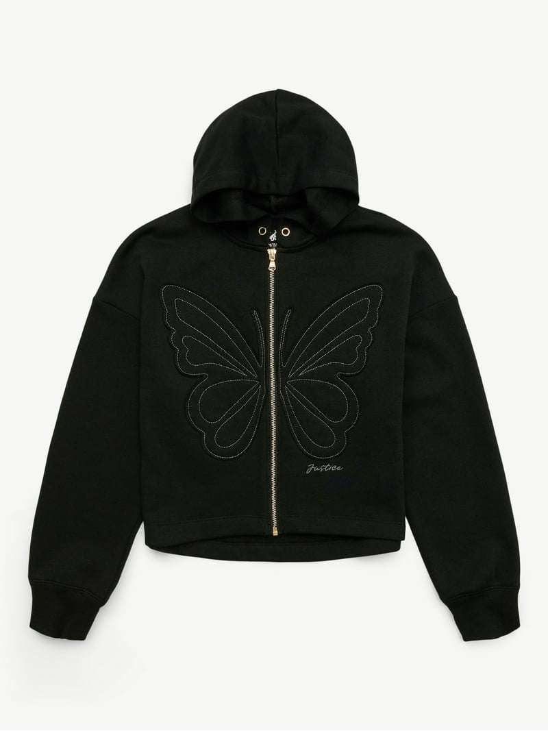 Justice Girls Icon Full Zip Hoodie, Sizes XS - XLP - Walmart.com