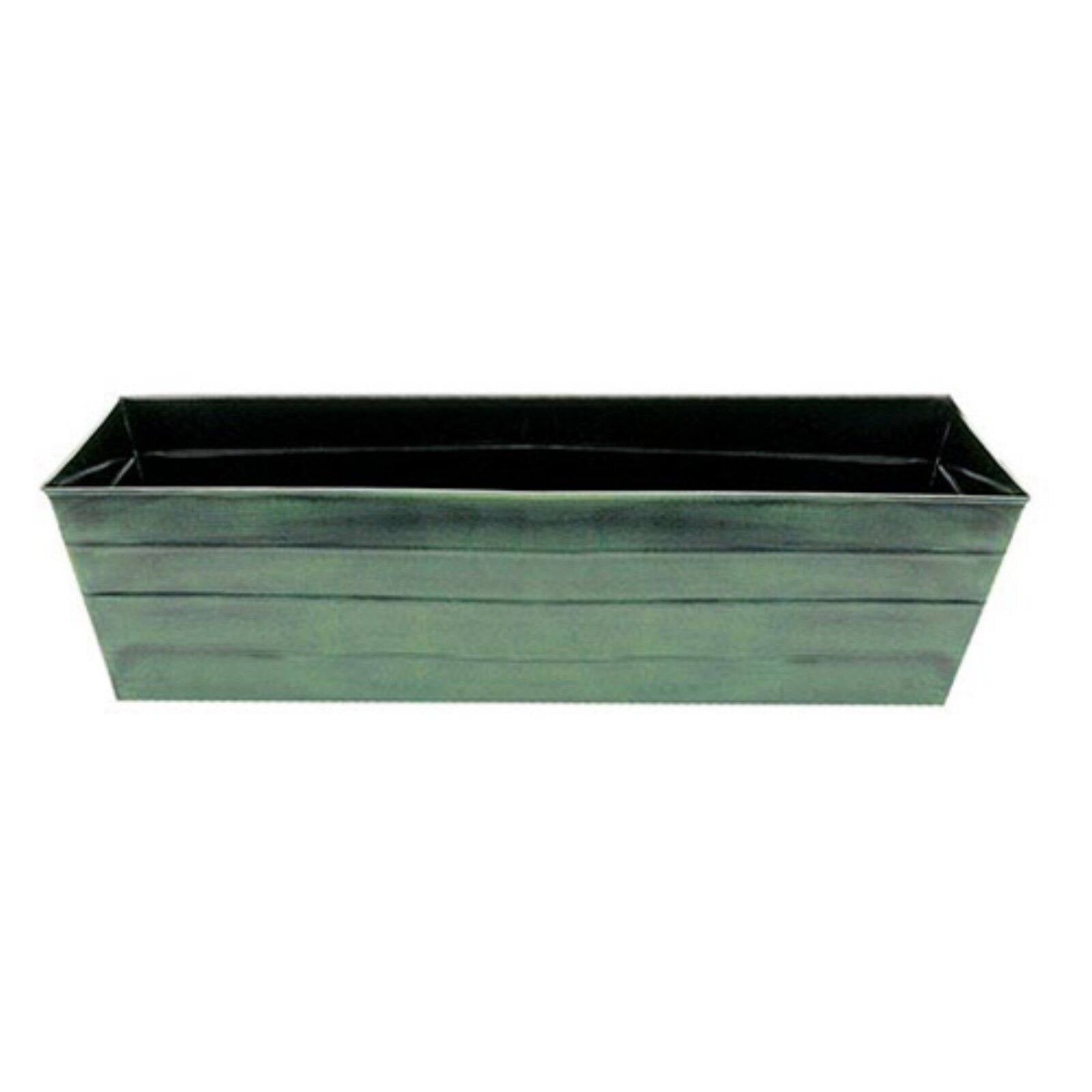 Achla Green Galvanized Steel Flower Box - Medium