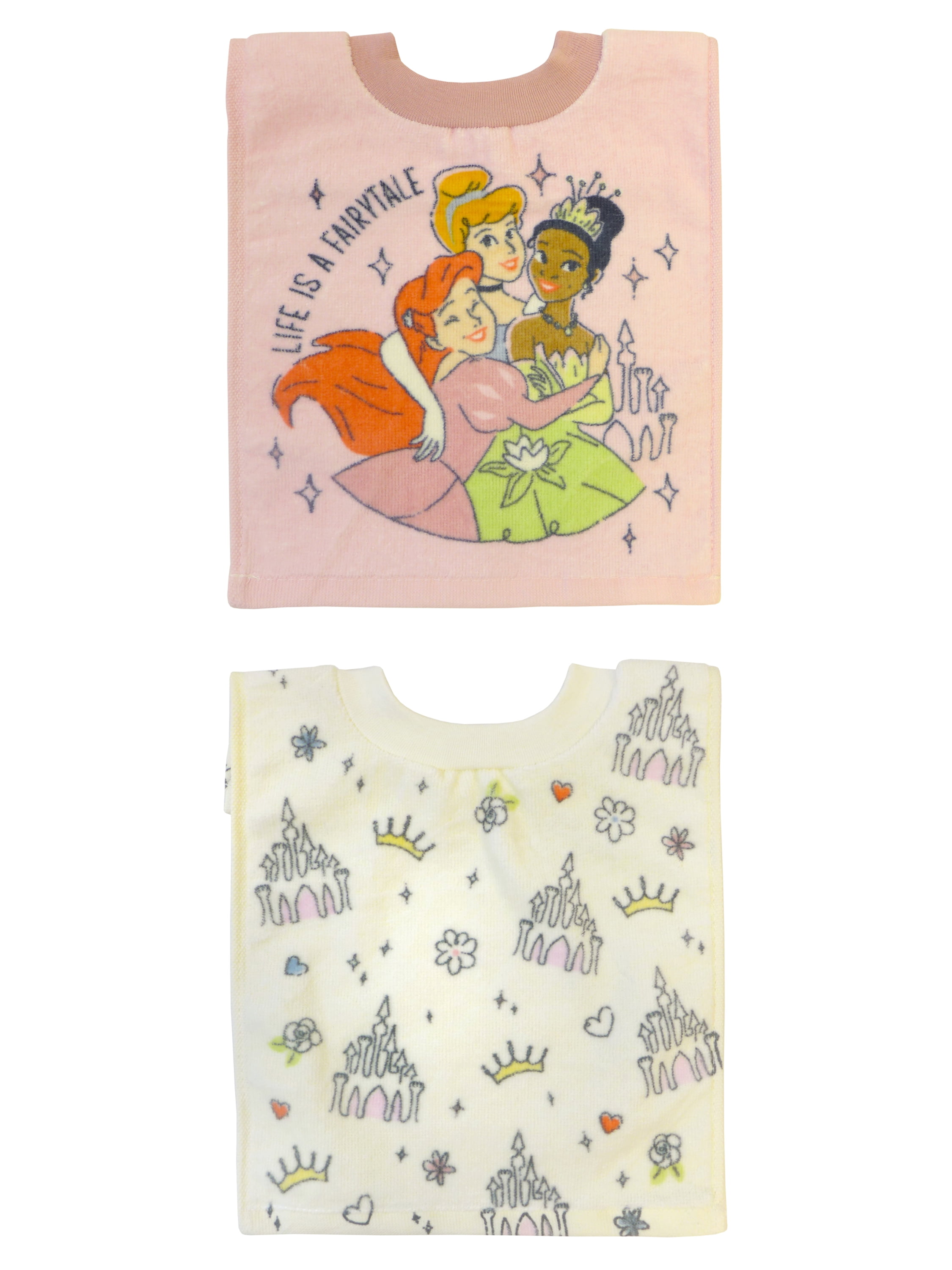 Disney Princess Girl 2 Pack  Pullover Bib