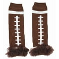 thumbnail image 3 of Petitebelle Rugby Print Baby Dress Leg Warmer Nb-18m (Brown, 3-6 Months), 3 of 3