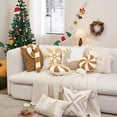 thumbnail image 4 of Xihbxyly Juego de Almohadas Navideñas, Diseño de Menta Roja y Blanca, Material Suave y Cómodo, Decoración Festiva para El Hogar, Decoración de Interiores y Fiestas, Regalo Perfecto de Navidad, 1 Fund, 4 of 6