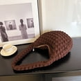 thumbnail image 2 of Bolso De Hombro Bolso De Mujer 2023 Bolso Plisado Hobo Suave Acolchado Puff Niñas Monedero (Café), 2 of 8